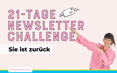 21-Tage Newsletter Challenge – sie ist zurück
